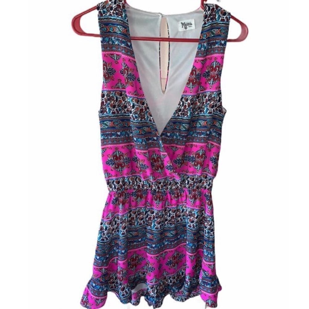 Show Me Your Mumu Riri Shorts Romper Jumpsuit S